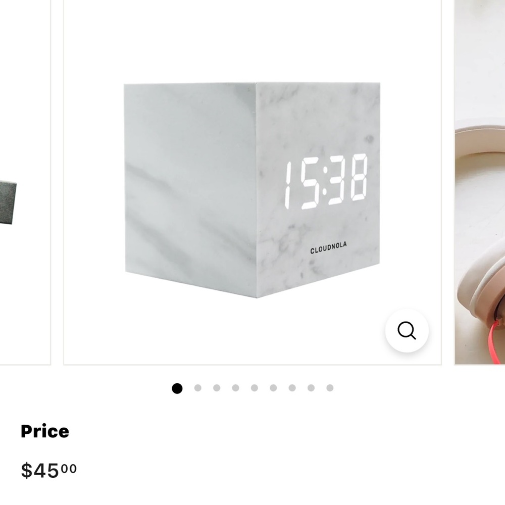 Brand new cloudnola block clock